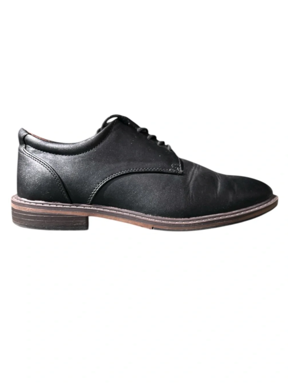 Goodfellow & Co Leo Oxford Vegan Leather Black Derby Dress Shoes Men 8